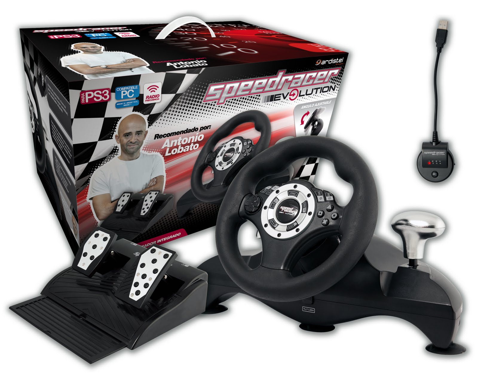 Volante SpeedRacer Evolution para PC y PS3