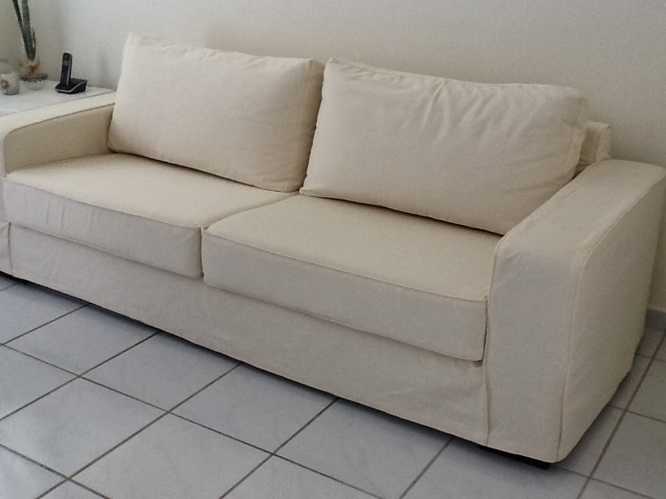 Tok de Requinte Capa para sofá com almofadas de assento e