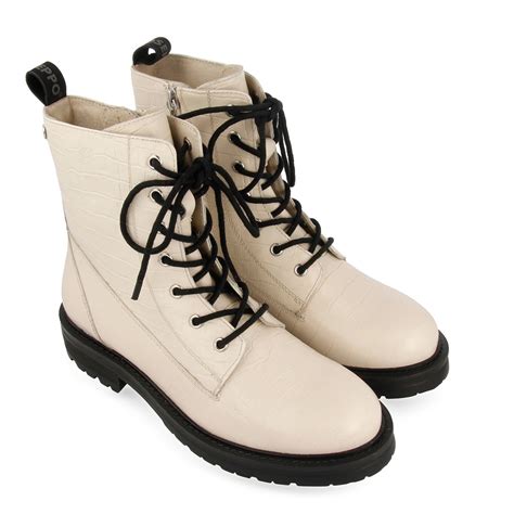 Botas Estilo Militar&nbsp;Blancas