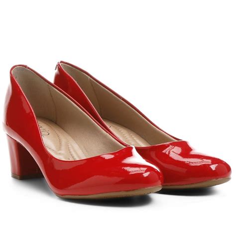 Sapato Vermelho Beira Rio&nbsp;Conforto